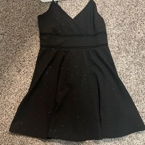 Sparkly little black dress